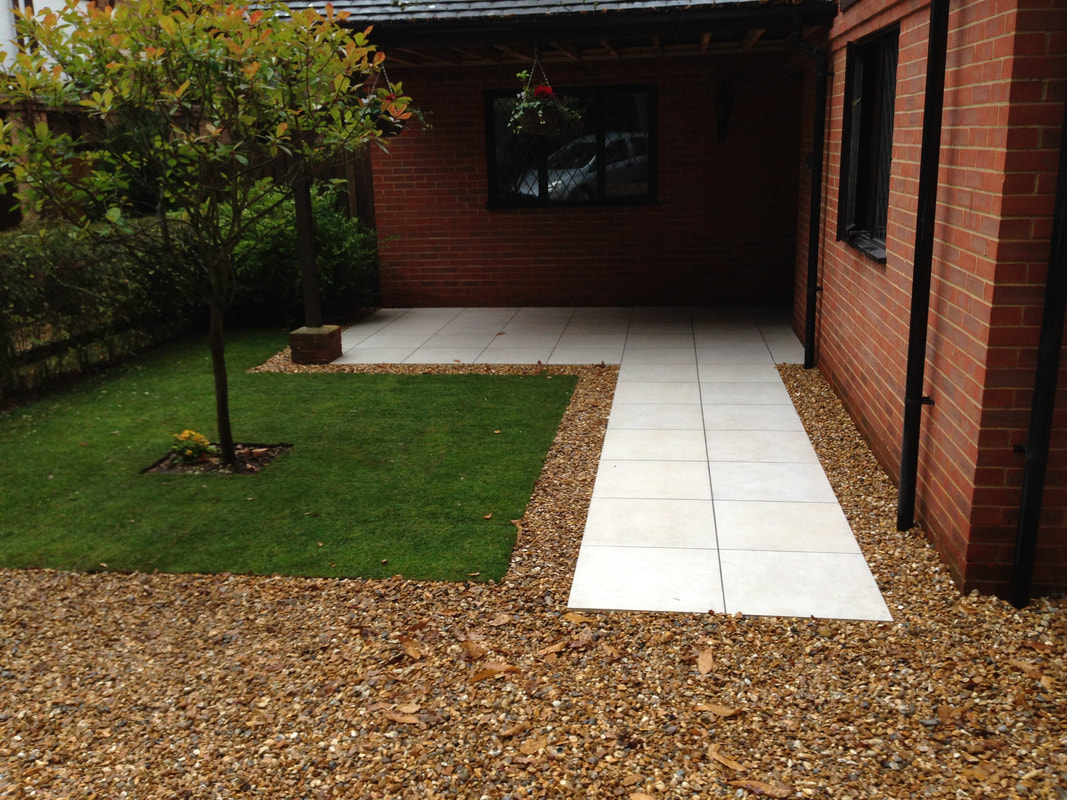 Patio and path